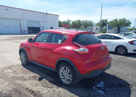 2015 Nissan Juke S из США, поврежденный, VIN JN8AF5MR3FT503011